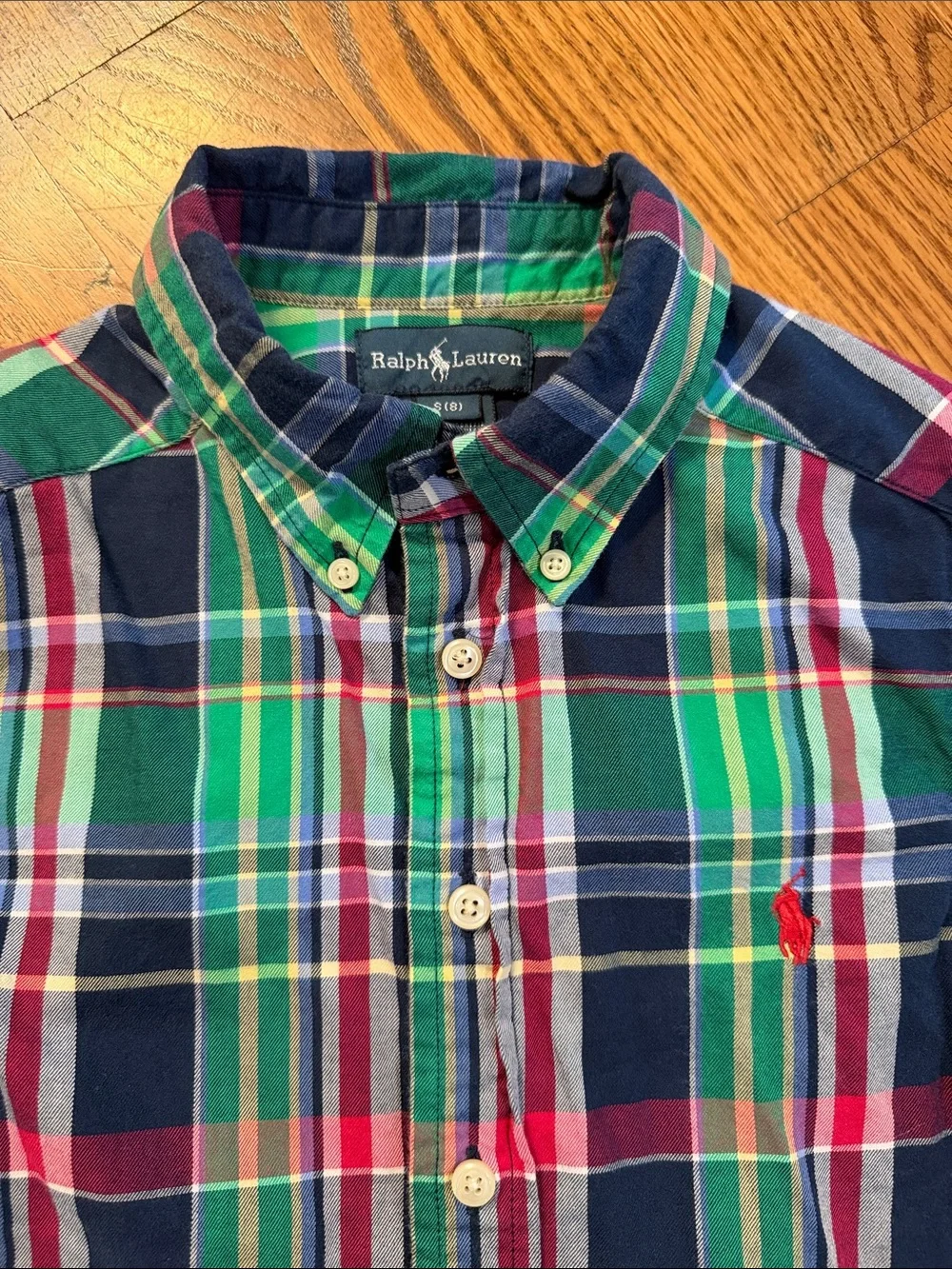 Boy’s Ralph Lauren Button Up/Button Down Shirt. Size S 8. Excellent Condition.